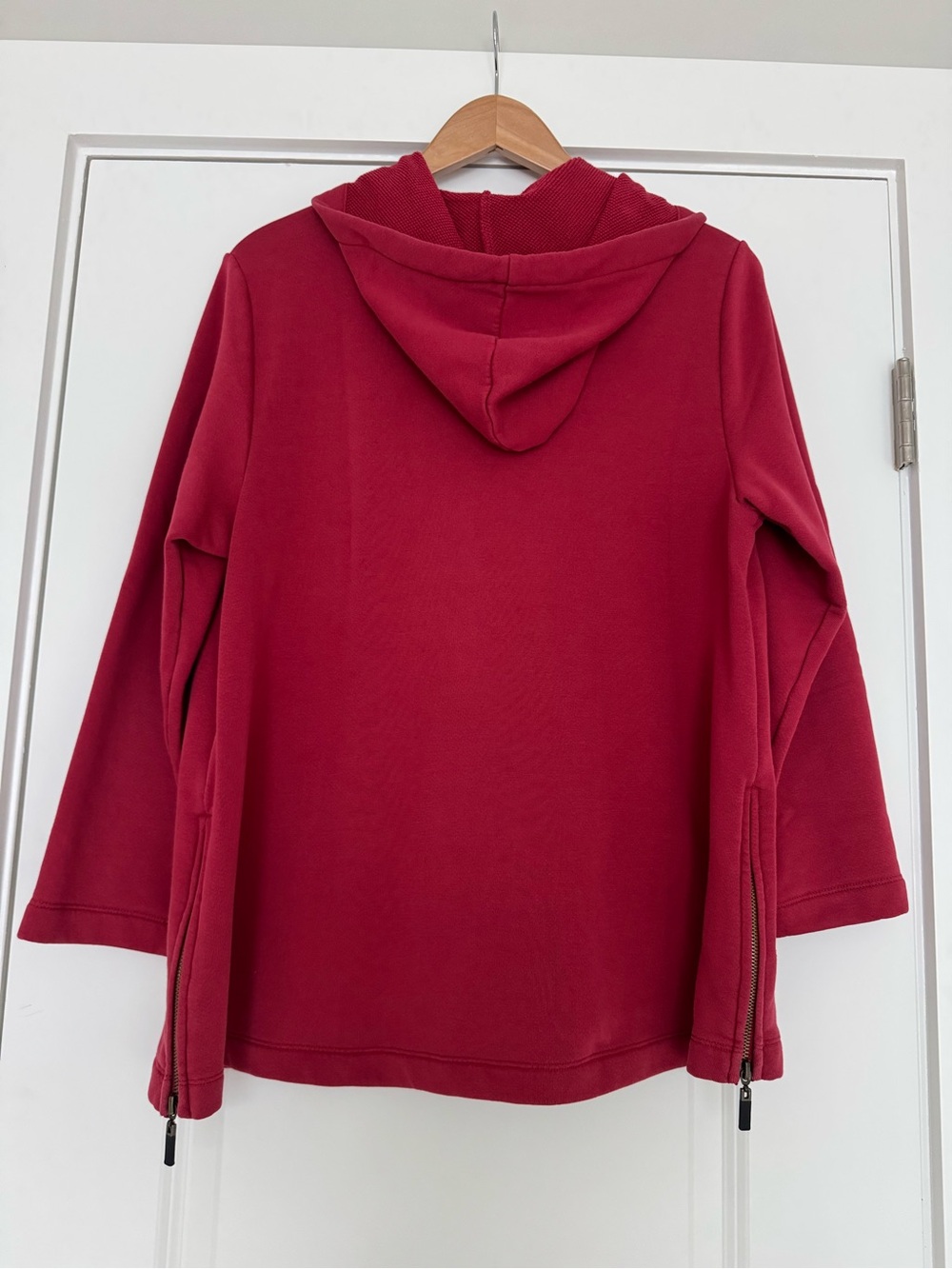 Habitat Textured Red Hooded Knit Sweatshirt - Picture 2 of 3